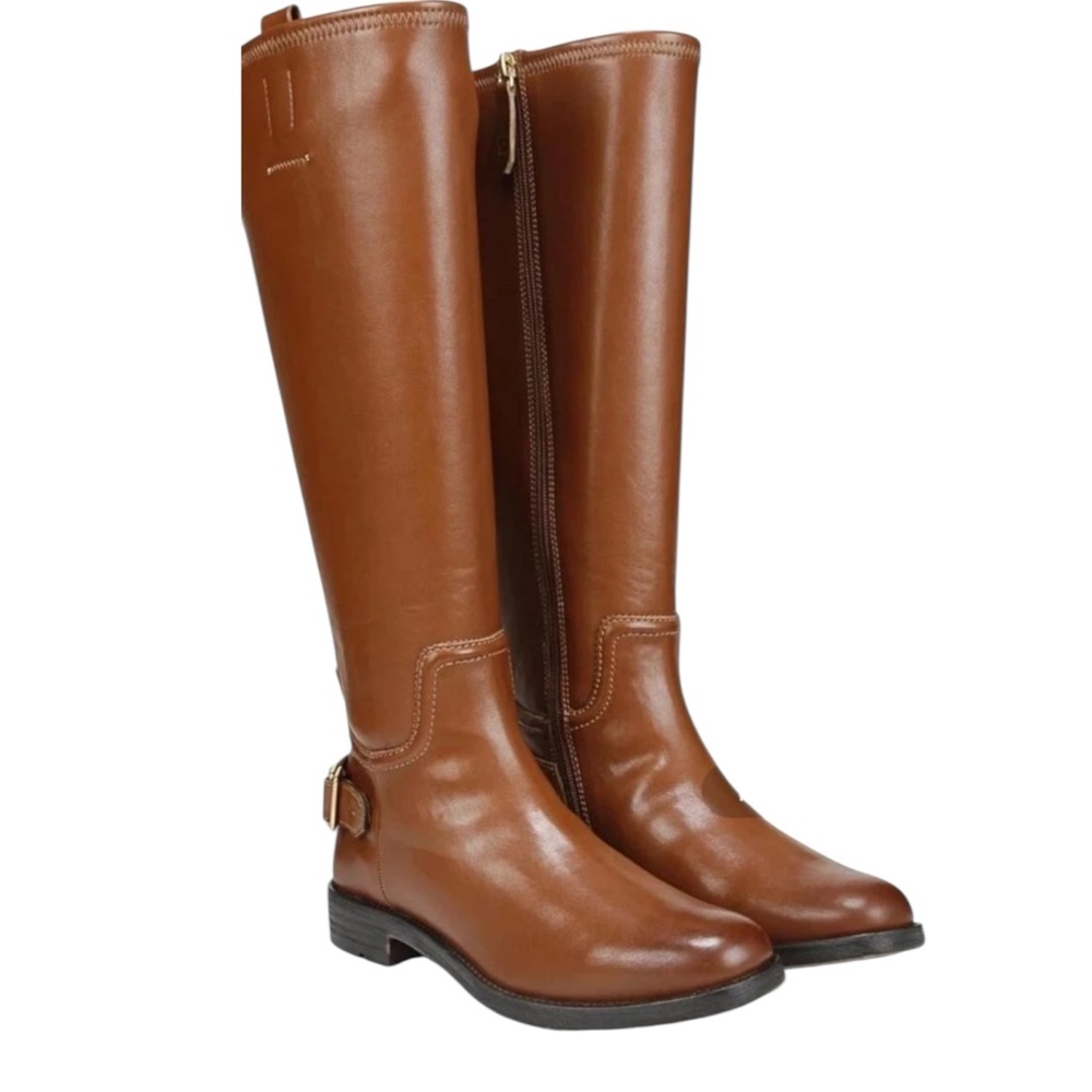 FRANCO SARTO MERINA BROWN KNEE-HIGH EQUESTRIAN RIDING BOOTS SZ 6 MED NWTS